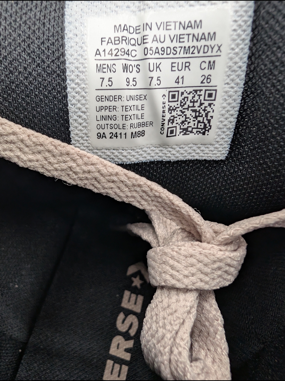 Converse Chuck Taylor All Star High Top Sneakers - Beige/Black - Picture 5 of 5
